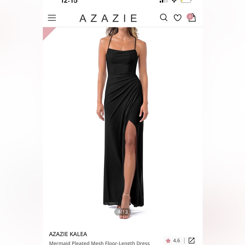 Gorgeous black formal dress. Great for wedding guest or bridesmaid.